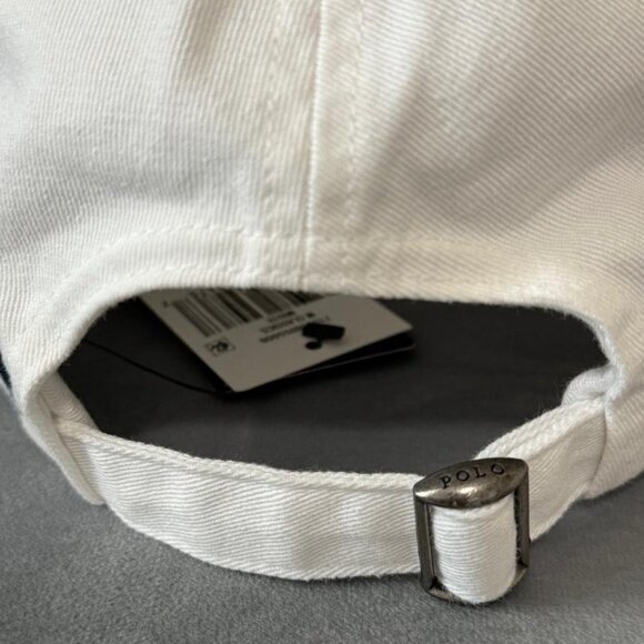 Polo Ralph Lauren White Logo Chino Baseball Cap NWT - Picture 3 of 5